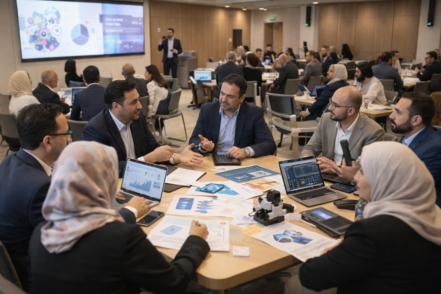 تبادل الخبرات بين صناع القرار والمستثمرين