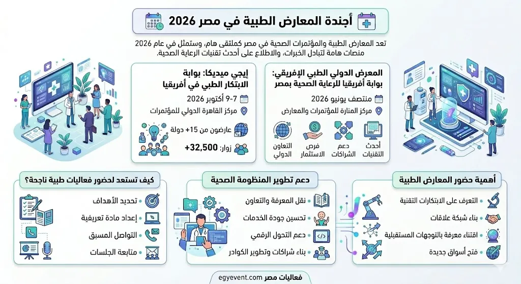 أجندة المعارض الطبية في مصر 2026